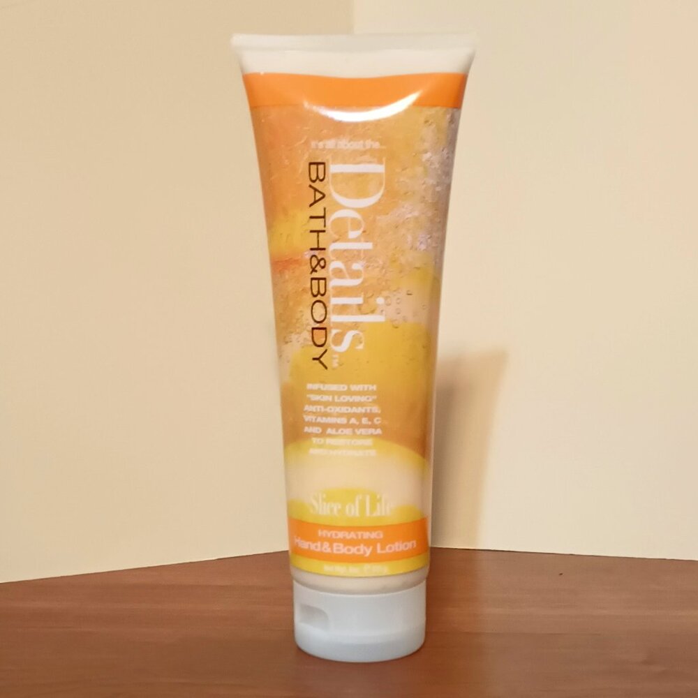 New! ~ Details Bath & Body "Slice of Life" Hydrating Hand & Body Lotion (8 oz.)